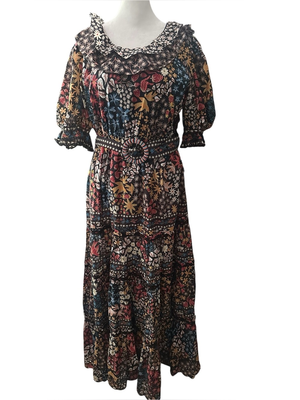 Farm Rio Jujus Garden maxi dress in large - Picture 2 of 8